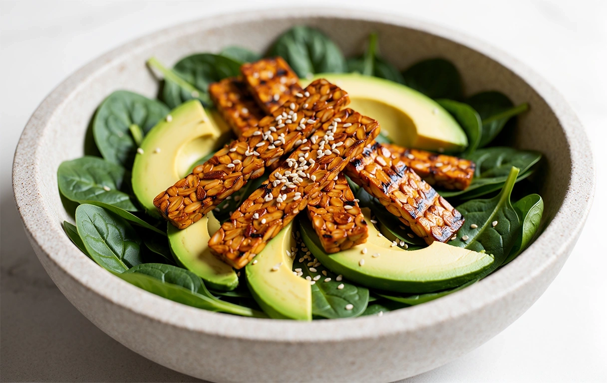 Grilled Tempeh Grain Bowl